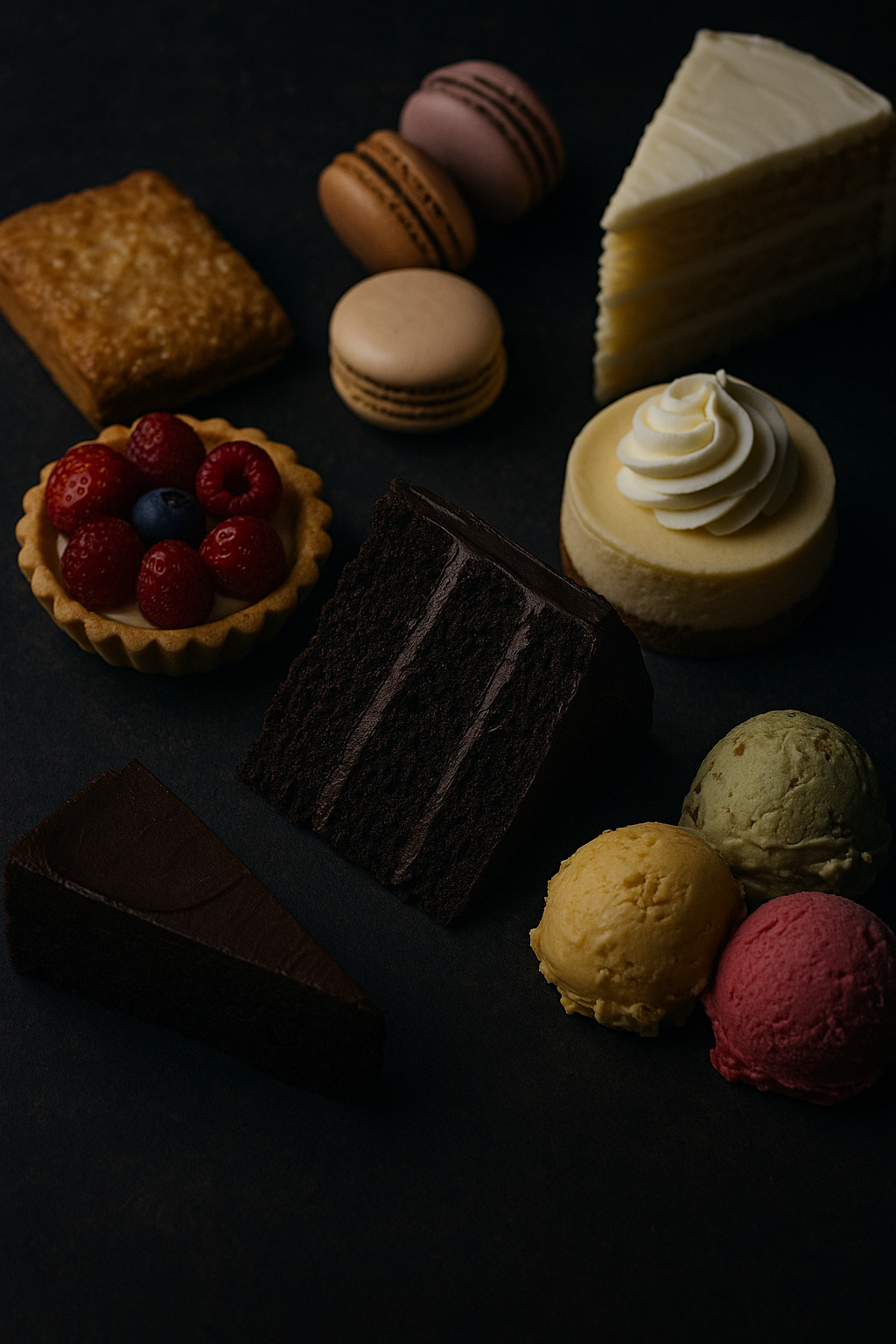 Cakes, Desserts & Ice-cream
