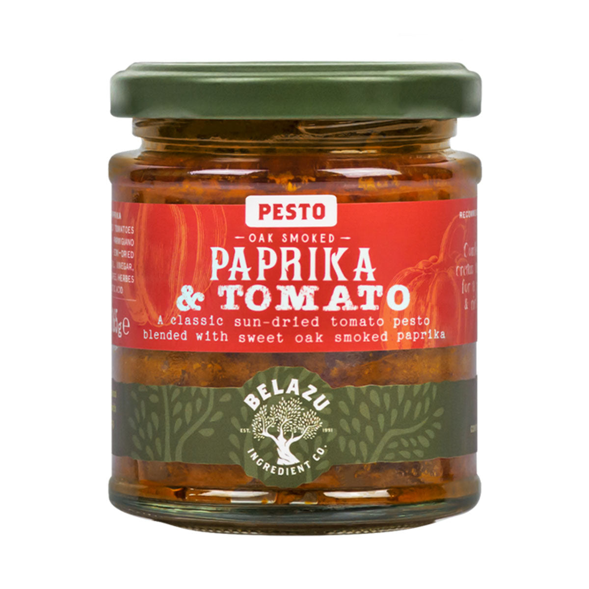 Belazu Oak Smoked Paprika & Tomato Pesto 165gr
