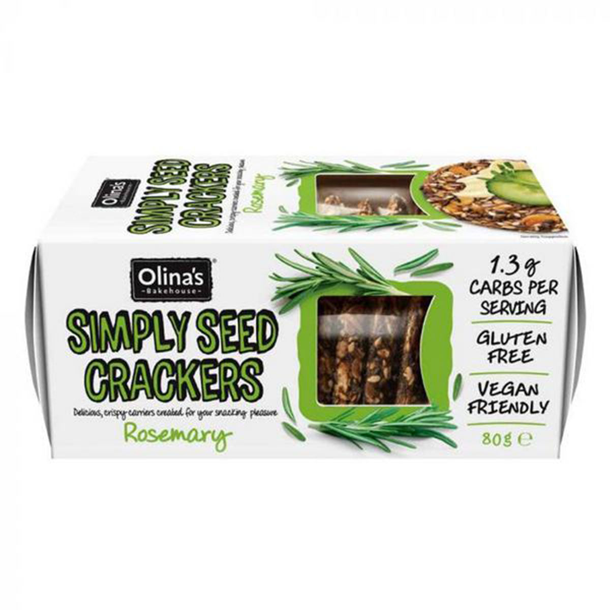 Gluten Free Simply Seed Crackers Rosemary