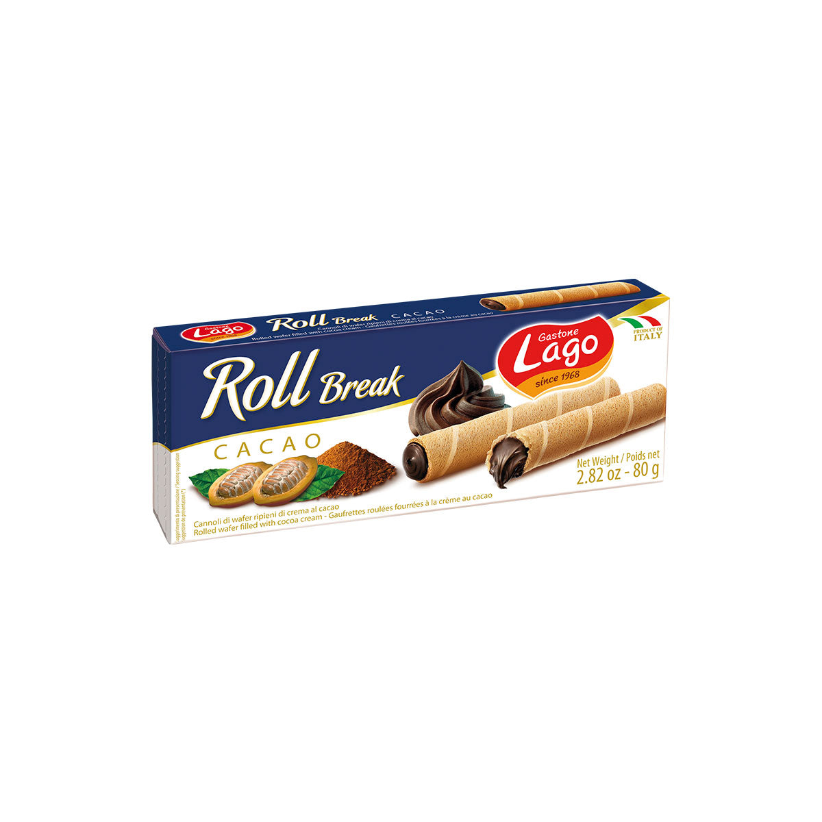 Lago Roll Break Cacao 80gr