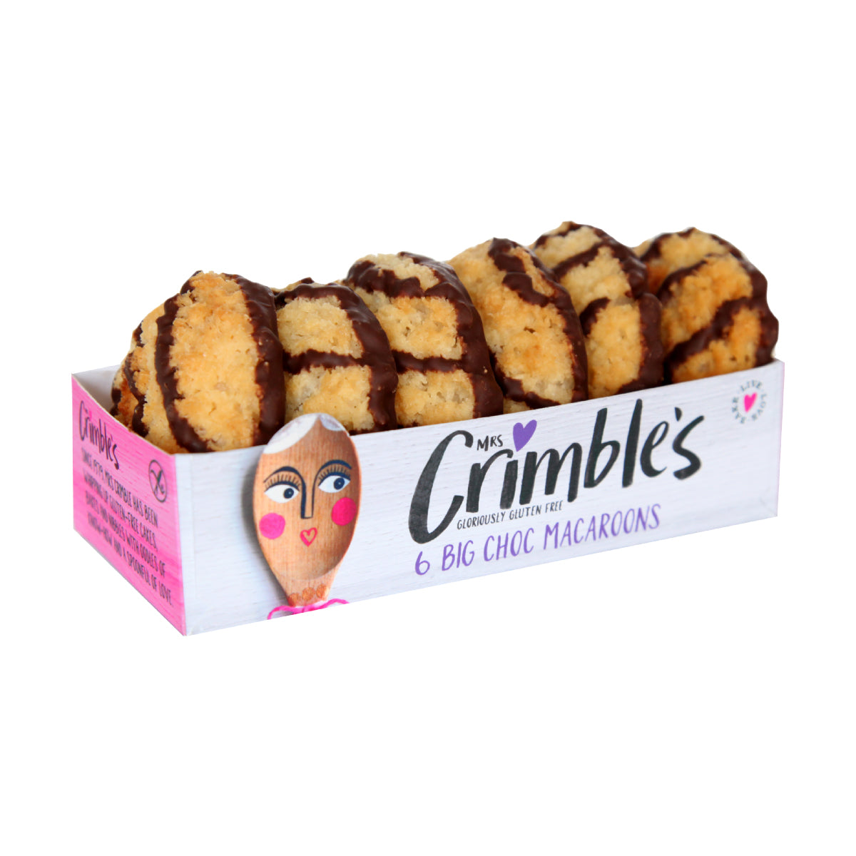 MRS CRIMBLE'S 6 Big Chocolate Macaroons 195g