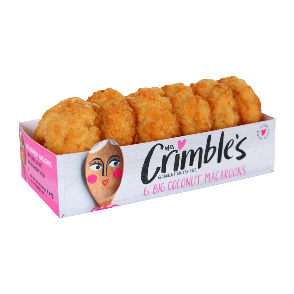MRS CRIMBLE'S 6 Big Coconut Macaroons 180g