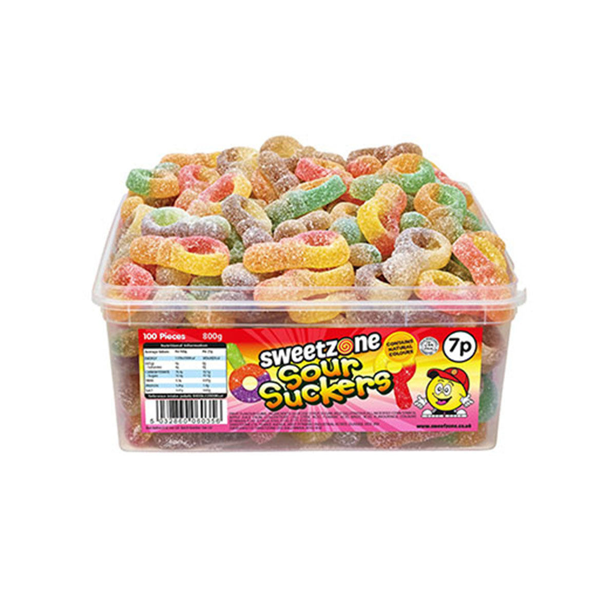 Sweetzone Tub - Sour Suckers 800gr