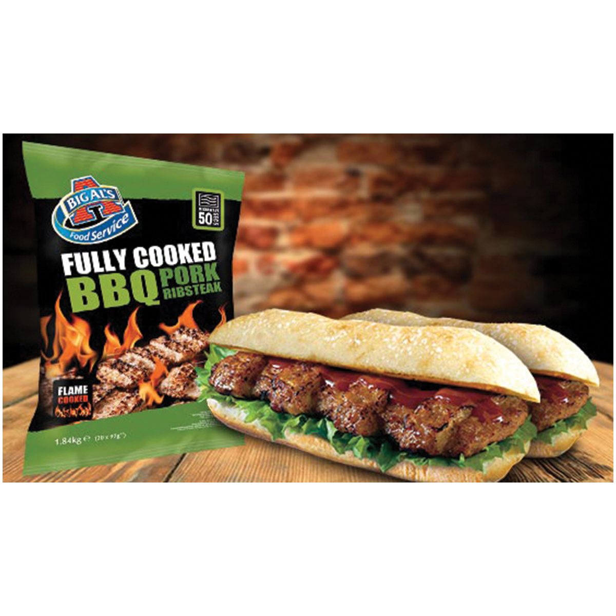 Big Als Fully Cooked BBQ Pork Rib