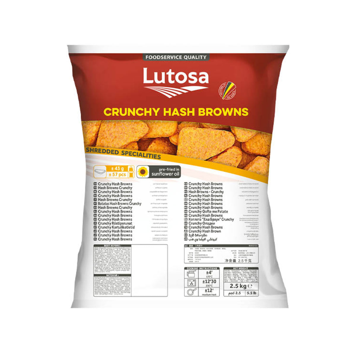 Lutosa Hash Brown 1KG