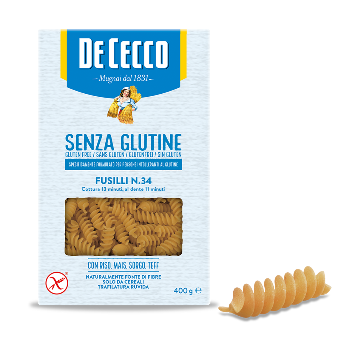 Dececco Fusilli N.34 Gluten Free