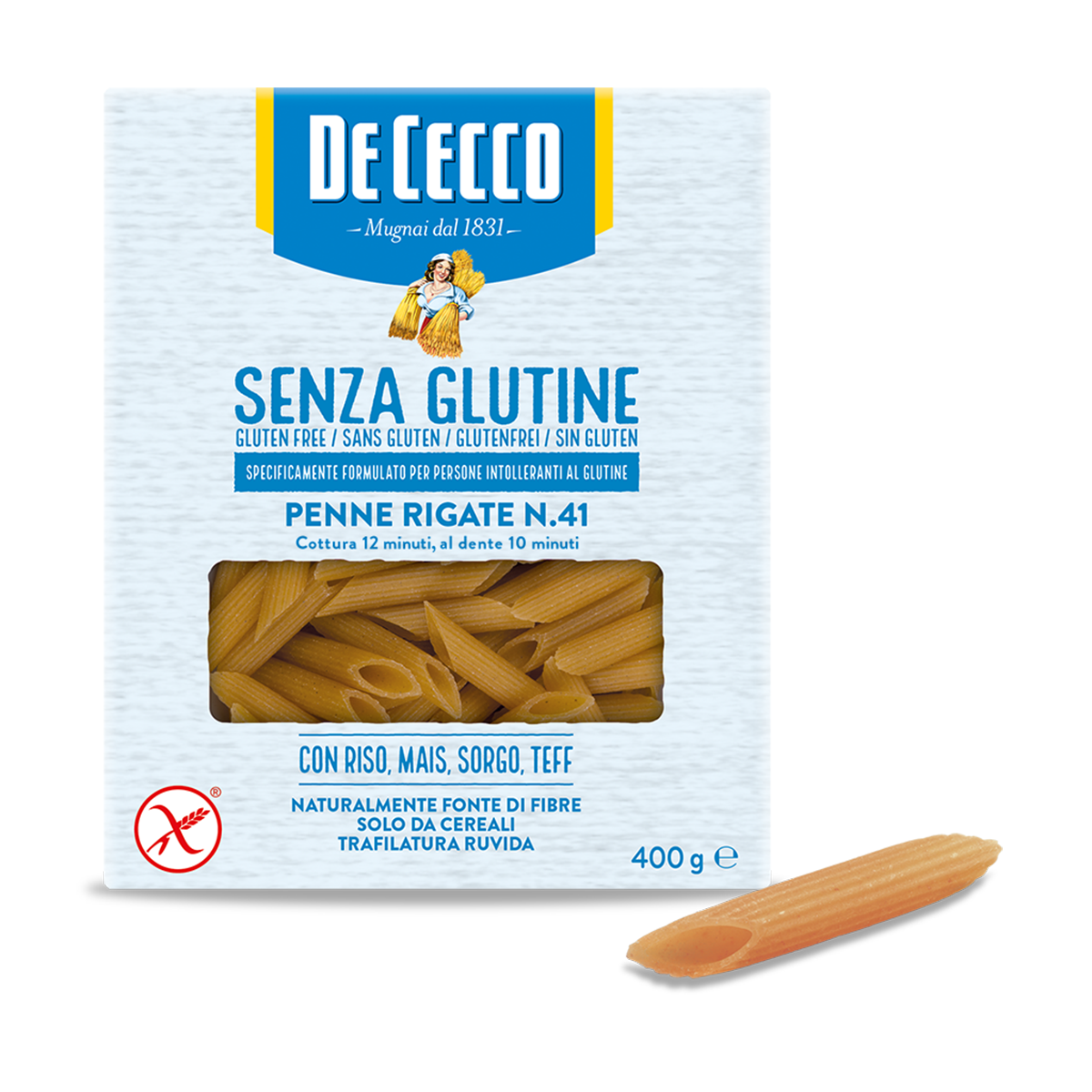 Dececco Penne Rigate N.41 Gluten Free