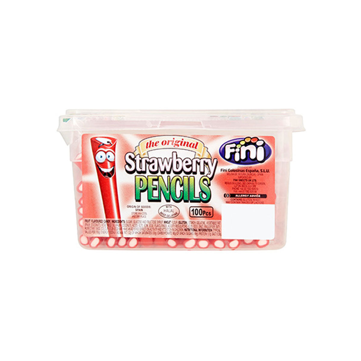 Fini Tub Strawberry Pencils 100p