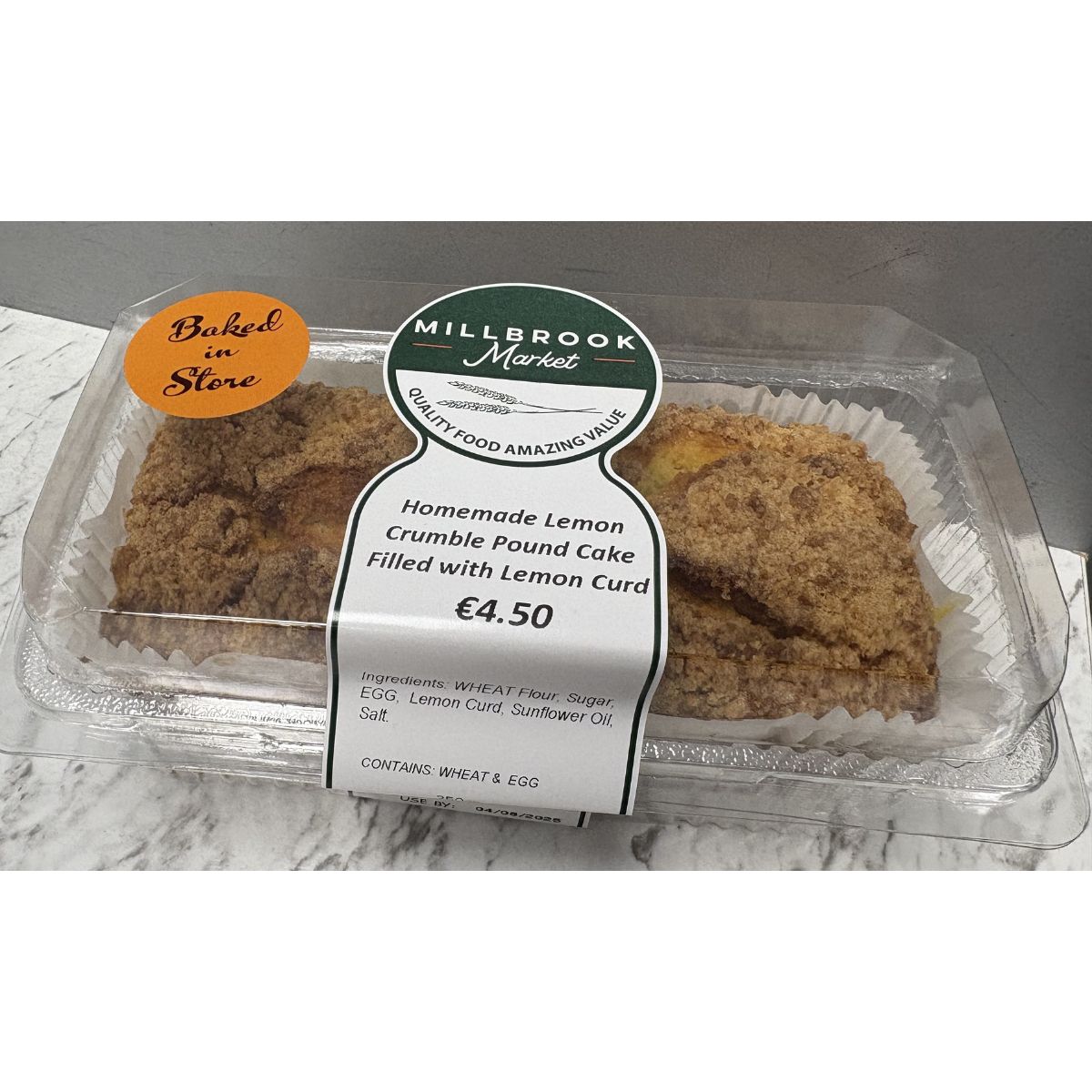 Homemade Lemon Crumble Cake