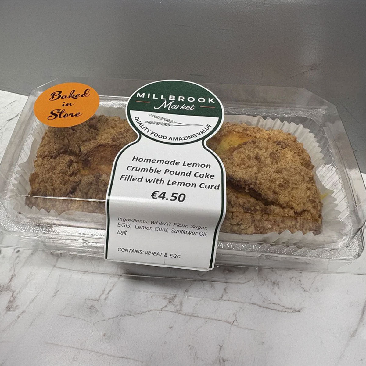 Homemade Lemon Crumble Cake