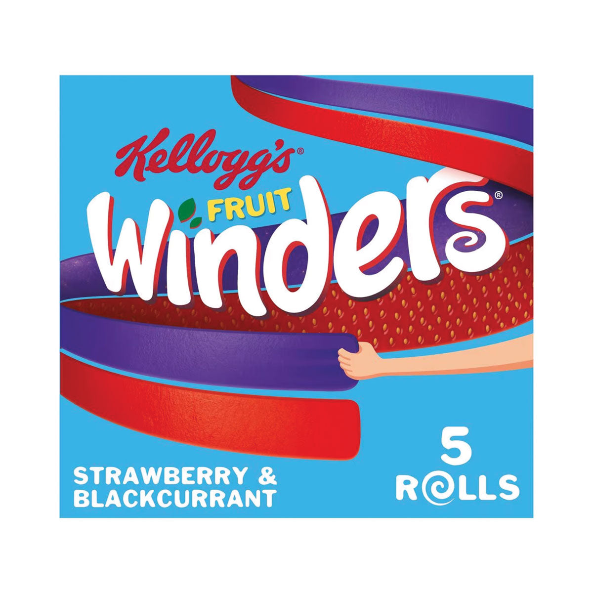 Kelloggs Fruit Winders Strawberry & Blackcurrant 5 Pack