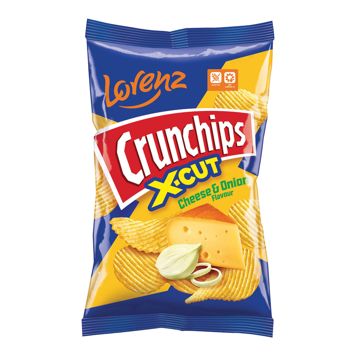 Lorenz Crunchips-cheese & Onion 130gr