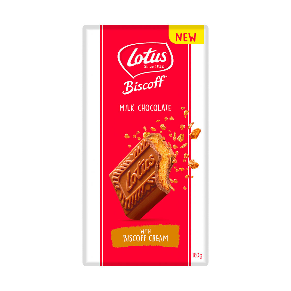 Lotus Biscoff Milk Chocolate Bar 180gr With Biscoff Cream