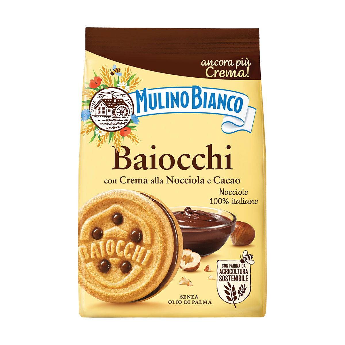 MULINO BIANCO Baiocchi with Hazelnut & Cocoa Cream 260g