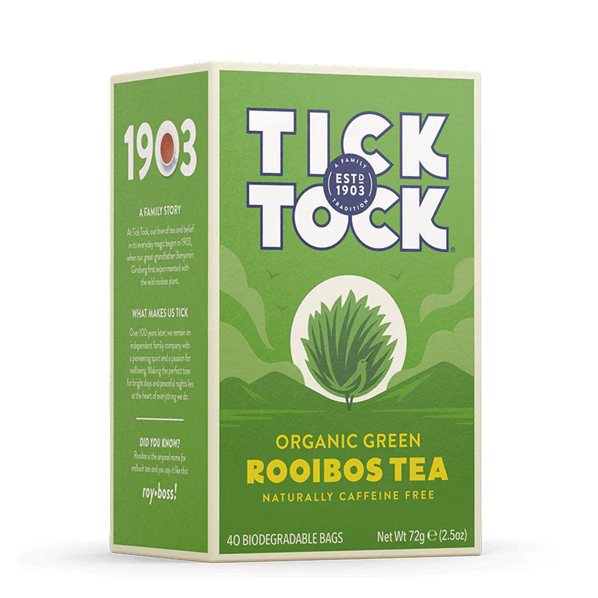 Tick Tock Organic Green Rooibos Tea