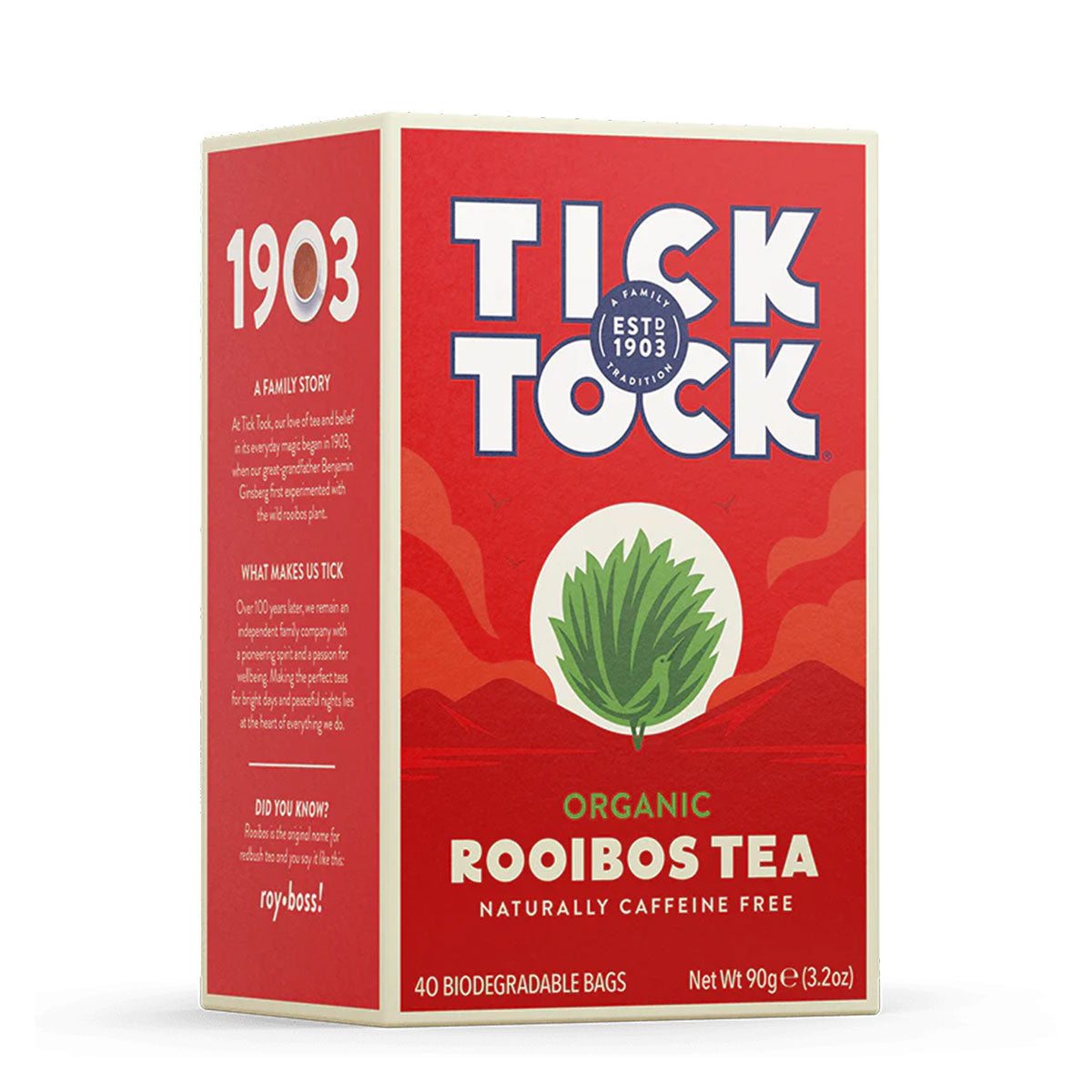 Tick Tock Rooibos Tea Original 40bags