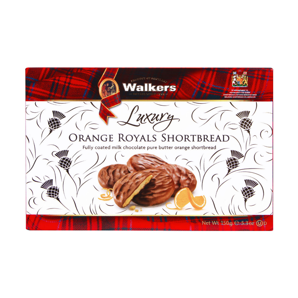 Walkers Luxury Orange Royals Shortbread 150g