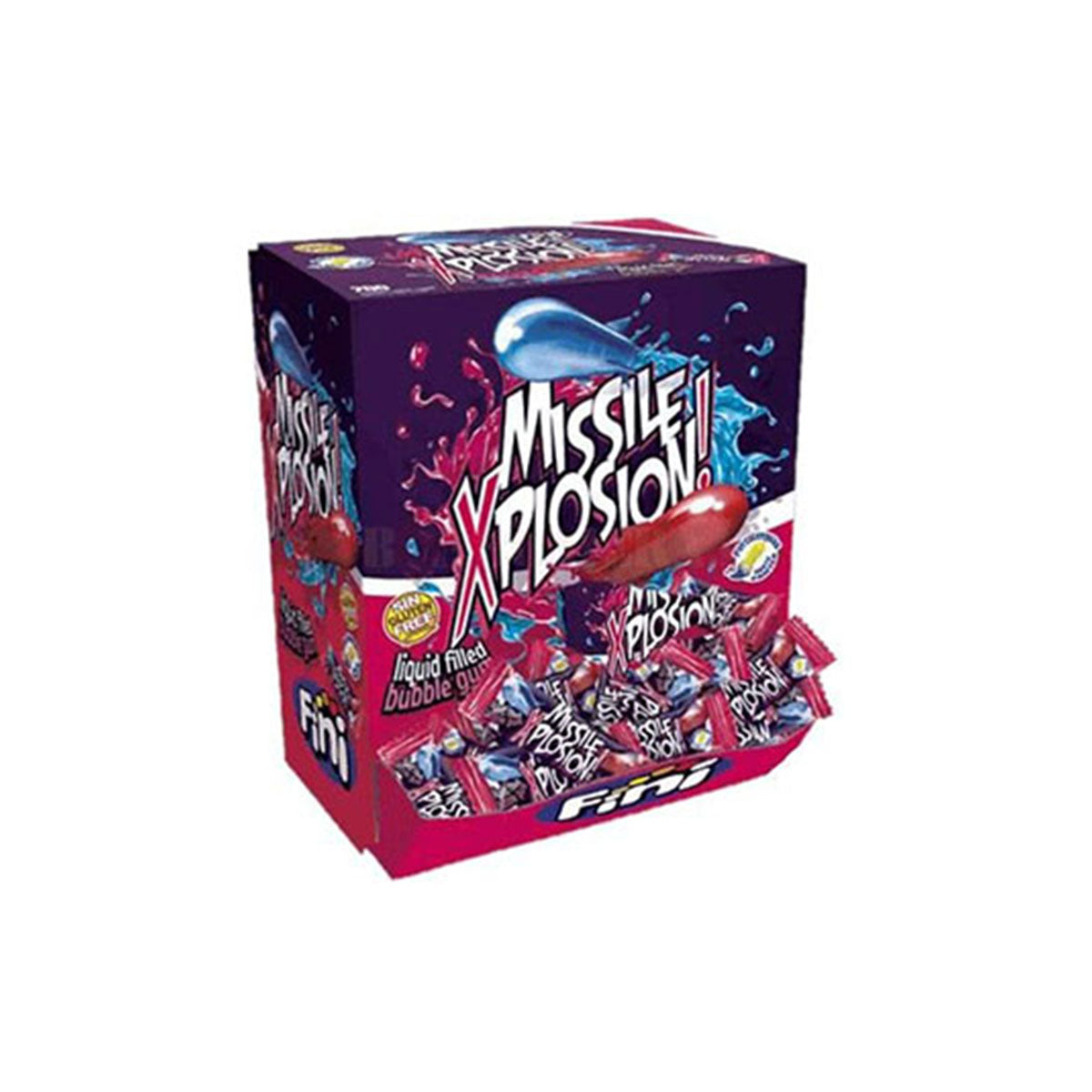 Fini Bubble Gum Missile Xplosion Box