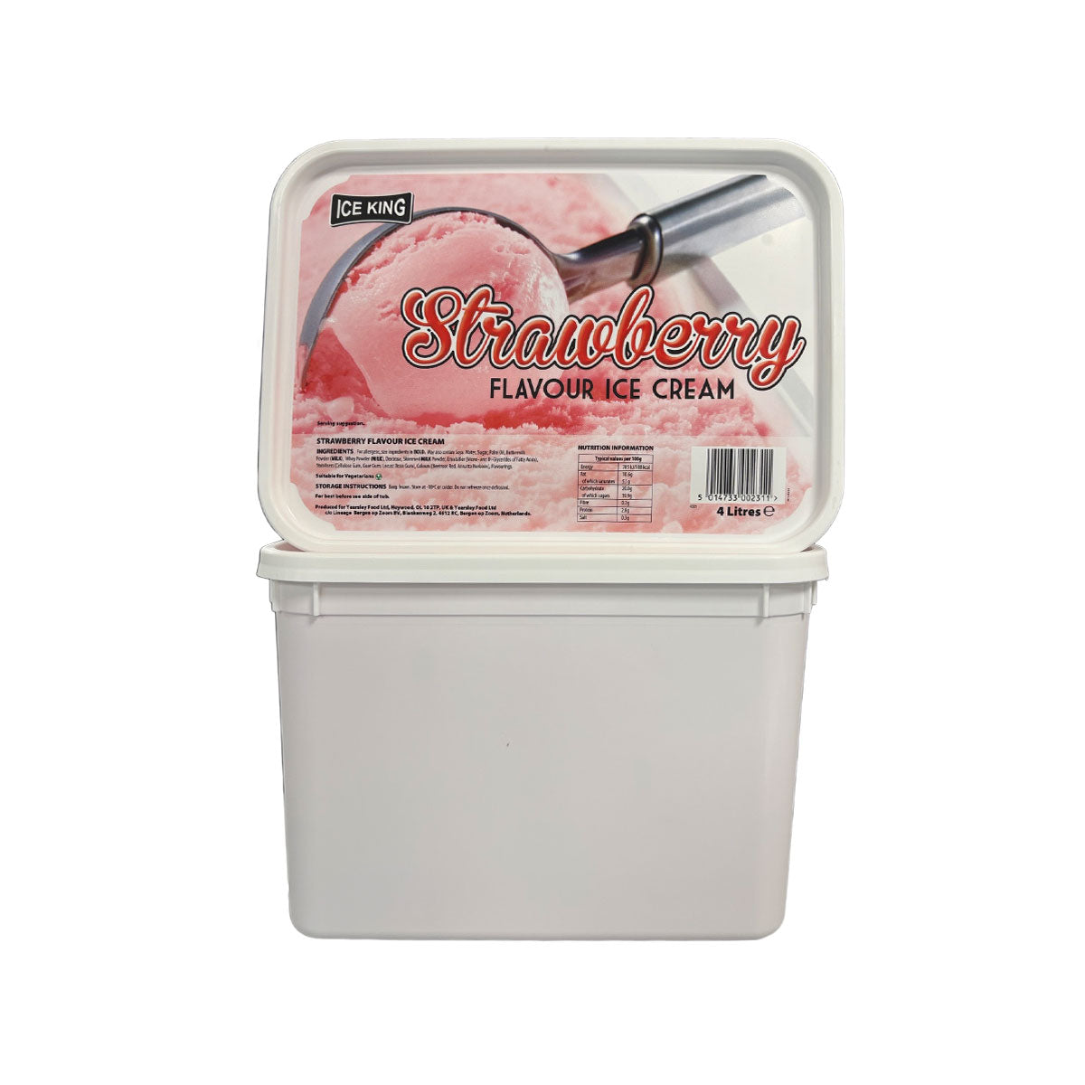 Strawberry Flavour Ice Cream 4ltr