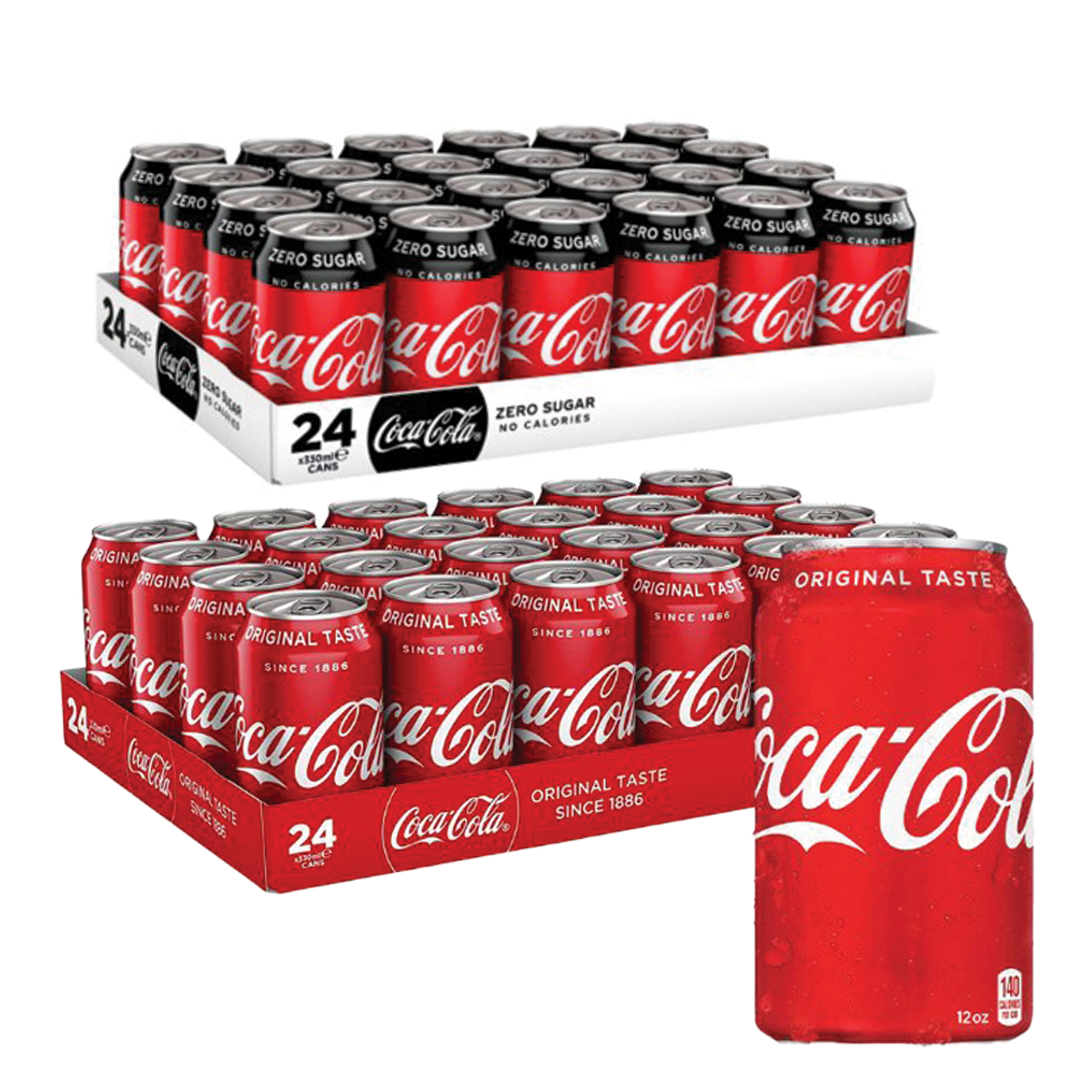 Coca Cola 24pk - Original/Zero