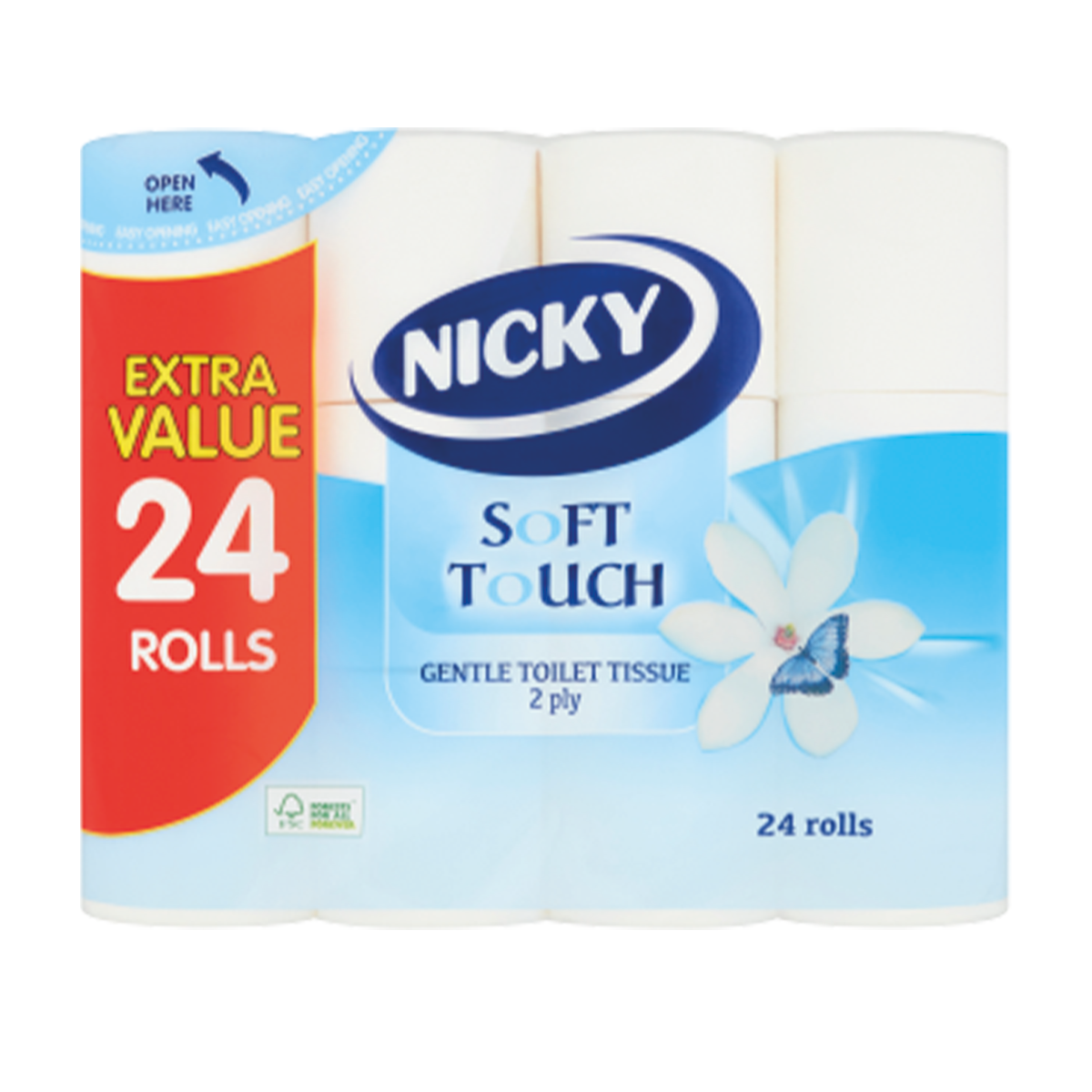 Nicky Toilet Rolls 24pk