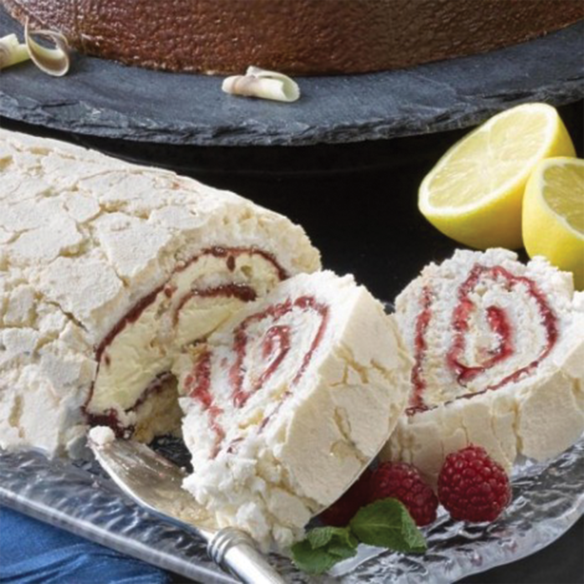 Patisserie Royale Raspberry Meringue Roulade