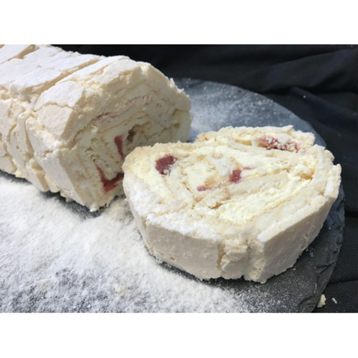 Patisserie Royale Strawberry Meringue Roulade